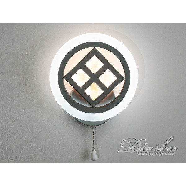 Декоративний настінний світлодіодний світильник, 20W, сірий Diasha AD8200/1GR Декоративний настінний світлодіодний світильник, 20W, сірий Diasha AD8200/1GR