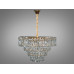 Перлина колекції, пишна кришталева люстра підвіс, 14 ламп, хром Diasha 310-600GD Перлина колекції, пишна кришталева люстра підвіс, 14 ламп, хром Diasha 310-600GD