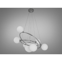 Дизайнерська люстра підвіс в стилі Loft - "Бульбашки", 7 ламп, хром Diasha LQ7048/7ACH