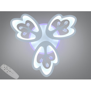 Золота світлодіодна люстра з регулюванням яскравості, пультом, 90W Diasha 8148/3WHLED3colordimmer