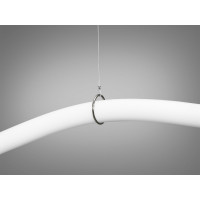 Сучасна світлодіодна люстра підвіс в комнату Шланг, 22 Вт, чорний хром Diasha SY9610-2000BHR