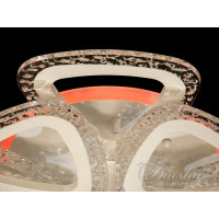 Cветодиодная люстра Diasha QX2524/4+4S WH LED 3color dimmer 