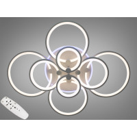 Світлодіодна люстра Diasha 8022-8GRLED3COLDIM сіра з пультом 175W Diasha 8022/8GRLED3colordimmer