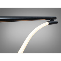 Сучасна лінійна світлодіодна люстра "Шланг", 20 Вт, чорний хром Diasha 9609-L1600BHR