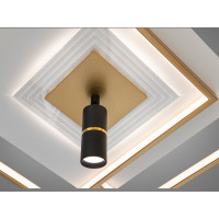 LED люстра Diasha білий чорний 64Вт димер пульт Diasha 5533WH+Gdimmer