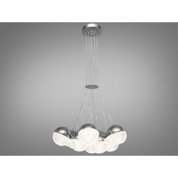 Сучасна світлодіодна люстра підвіс, 120W, хром Diasha 2379HR Сучасна світлодіодна люстра підвіс, 120W, хром Diasha 2379HR