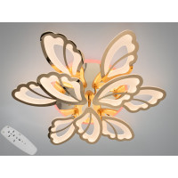 Стельова люстра LED біла 50Вт пульт 3 модулі Diasha 8166/6+3GLED3colordimmer