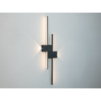 Оригінальне лінійне світлодіодне бра, 30W, чорне Diasha 1562/800BK