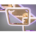 LED люстра під стелю з пультом, підсвіткою, 75W, хром Diasha A8160/2+1GLED3colordimmer