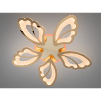 Стельова LED люстра квітка біла 80Вт пульт Diasha 8166/5GLED3colordimmer