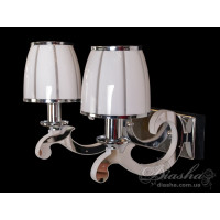 Класична кришталева люстра зі світними ріжками Diasha 8316/2HR