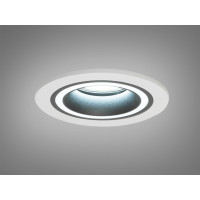 Круглий точковий світильник серія "Аluminium" Diasha QXL-1731-R-WH+BK