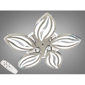 Стельова LED люстра світлодіодний світильник з пультом, 75W, хром Diasha 8092/5HRLED3colordimmer