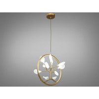 Декоративная люстра в спальню 9 лампочки, золото Diasha HXD8031/1GD