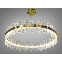 Лаконічна підвісна кришталева світлодіодна люстра на кухню, 90 Вт, хром Diasha 828/800BR