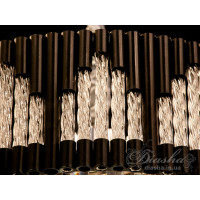 Люстра с хрусталем Diasha 9019B-BK+HR