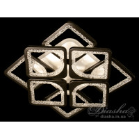 Потолочная светодиодная люстра с пультом и ночником Diasha MX2557/4+4BK LED 3color dimmer 