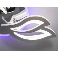 Сучасна LED люстра з пультом, дімером і підсвічуванням, 55W, хром Diasha 8165/3HRLED3colordimmer