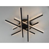 Стельова світлодіодна люстра чорний 86 W Diasha MX3087/6BK