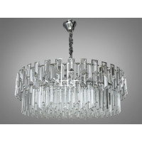 Підвісна кришталева люстра Diasha 830 800 хром 16 ламп E14 каскад Diasha 830/800CH