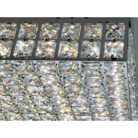 Люстра стельова Diasha кришталева LED хром 82W Diasha 7733/500x500CH