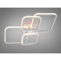 Стельова LED люстра Квадрати біла 85W димер Diasha 2525/4WHLED3colordimmer