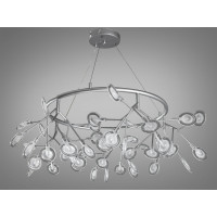 Люстра декоративная  45 лампочки, хром сатин Diasha Y887-45CSL