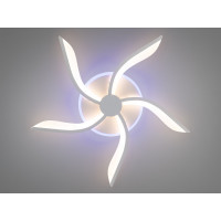 Стельова led люстра кільця з пультом, диммером, підсвіткою, 40W, біла Diasha 2480/5WHLED3colordimmer