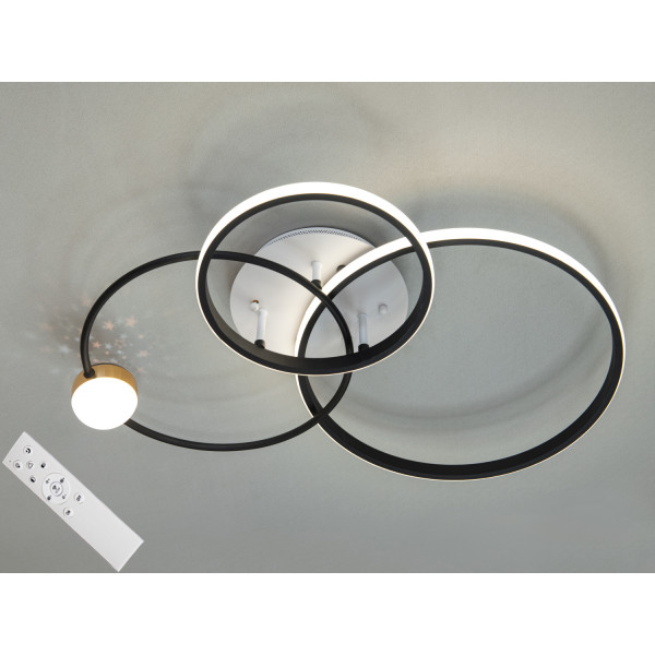 Світлодіодна люстра Diasha MX2987-3LWH+BK