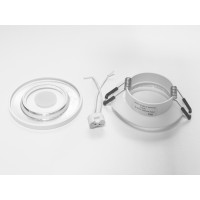 Функціональний, витончений круглий точковий світильник серія "Аluminium", білого кольору Diasha QXL-1766-R-WH