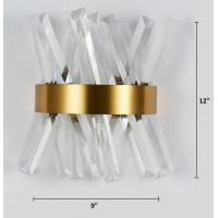 Бра светильник  с хрусталем Levistella 752LW7916 GD