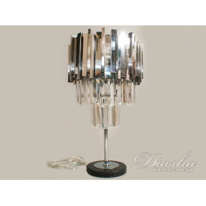 Настольная лампа светильник с абажуром из хрусталя Diasha 901-T-HR