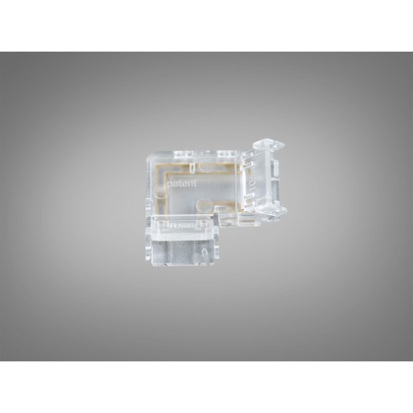 Кутовий конектор COB 10 мм 4 pin прозорий Diasha PCON4pin-10mm-LCOB