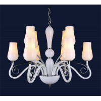 Белоснежная стеклянная люстра Levistella 720P8034-10