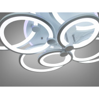 Світлодіодна люстра Diasha 8022-8GRLED3COLDIM сіра з пультом 175W Diasha 8022/8GRLED3colordimmer