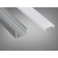 Профіль для LED стрічки, накладний Diasha PL-1712-3M