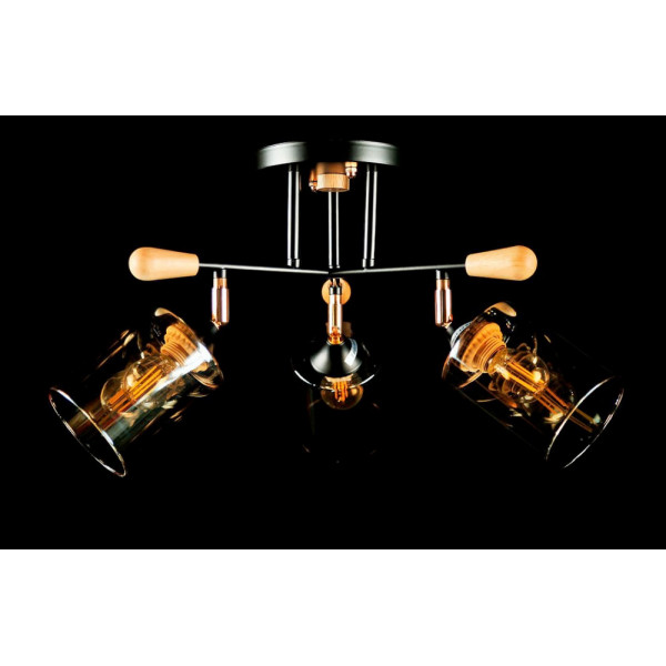 Люстра с плафонами  L6025/3 (BLK+FG) Splendid-Ray
260752