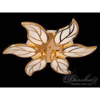 Світлодіодна люстра смарт світильник з пультом dimmer, 105W, золото Diasha 8028/6GLED3colordimmer