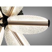LED люстра шампань 65W до 25 метров цвет золотистый с пультом Diasha 2407/3+3CG