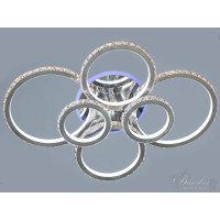 Хрустальная потолочная светодиодная LED люстра с подсветкой Diasha 8306/6NEW HR LED RGB dimmer