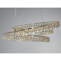 Люстра підвісна LED Diasha хром 92 Вт з пультом Diasha D8876/600CH