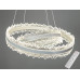 Люстра підвісна Diasha чорна кільця LED 140W Diasha D8751-600+400WH