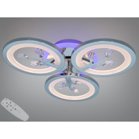 Золота світлодіодна люстра з регулюванням яскравості, пультом, 90W Diasha 8135/3HRLED3colordimmer