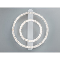 Стельова LED люстра кільця біла 72W  Diasha MX78203/500+300WH