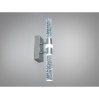 Настінний LED бра хром 8 Вт трубка з бульбашками Diasha B1280CH