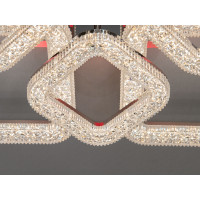 Світлодіодна люстра Серія Квадрати хром 130W з пультом Diasha 2205/4+4HRLED3colordimmer