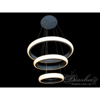 Подвесная светодиодная люстра кольца Diasha 8102-700+500+350GR dimmer