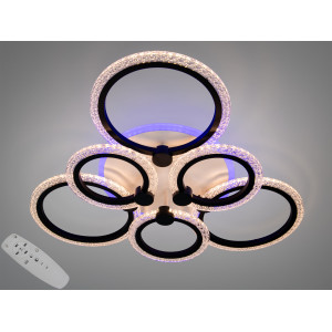Люстра стельова LED Diasha біла 6 кілець 74W димер Diasha AD8180/3+3BKLED3colordimmer