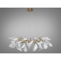 Люстра в спальню 12 ламп, золото Diasha 7172-12PRGD