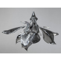 Дизайнерська підвісна люстра з керамічними елементами на 1 лампу, хром Diasha 7229-3PHR Дизайнерська підвісна люстра з керамічними елементами на 1 лампу, хром Diasha 7229-3PHR